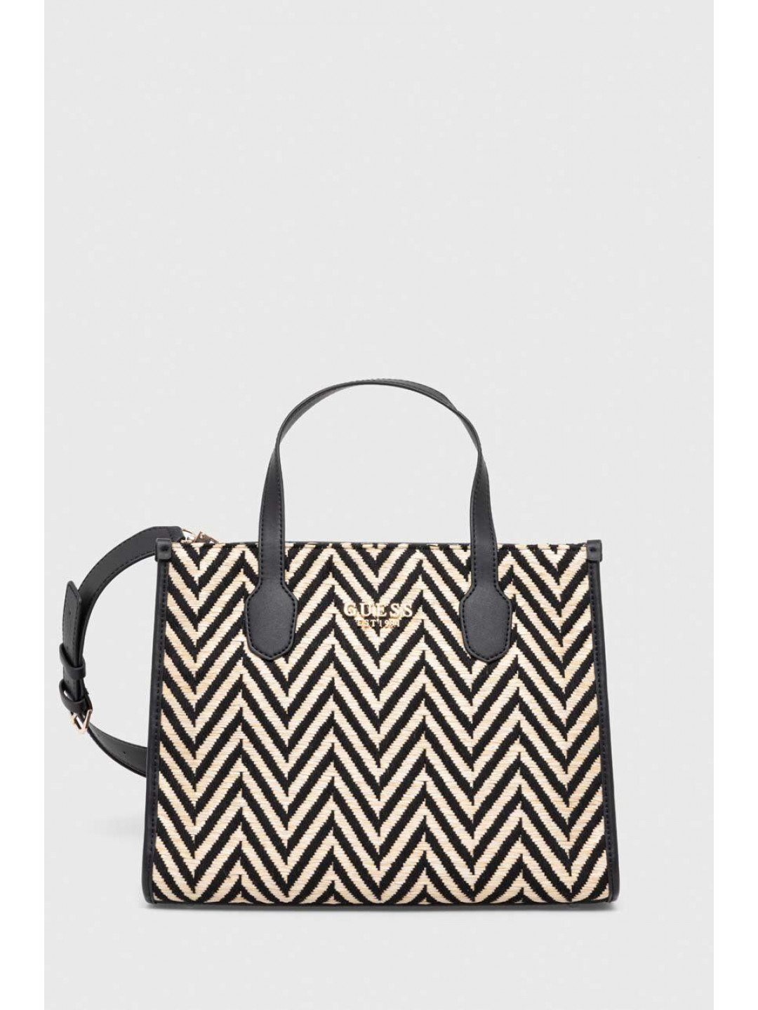 Kabelka Guess SILVANA černá barva HWCV86 65220